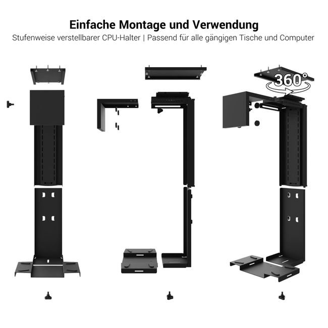 XENA PC-Halterung | Stufenweise verstellbar, rotierbar XENA PC-Halterung | Stufenweise verstellbar, rotierbar