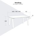 BRALCO TAKE OFF FARM meeting table | 1600 - 2000 mm (6 - 8 people), wild oak - 9 Thumbnail Image