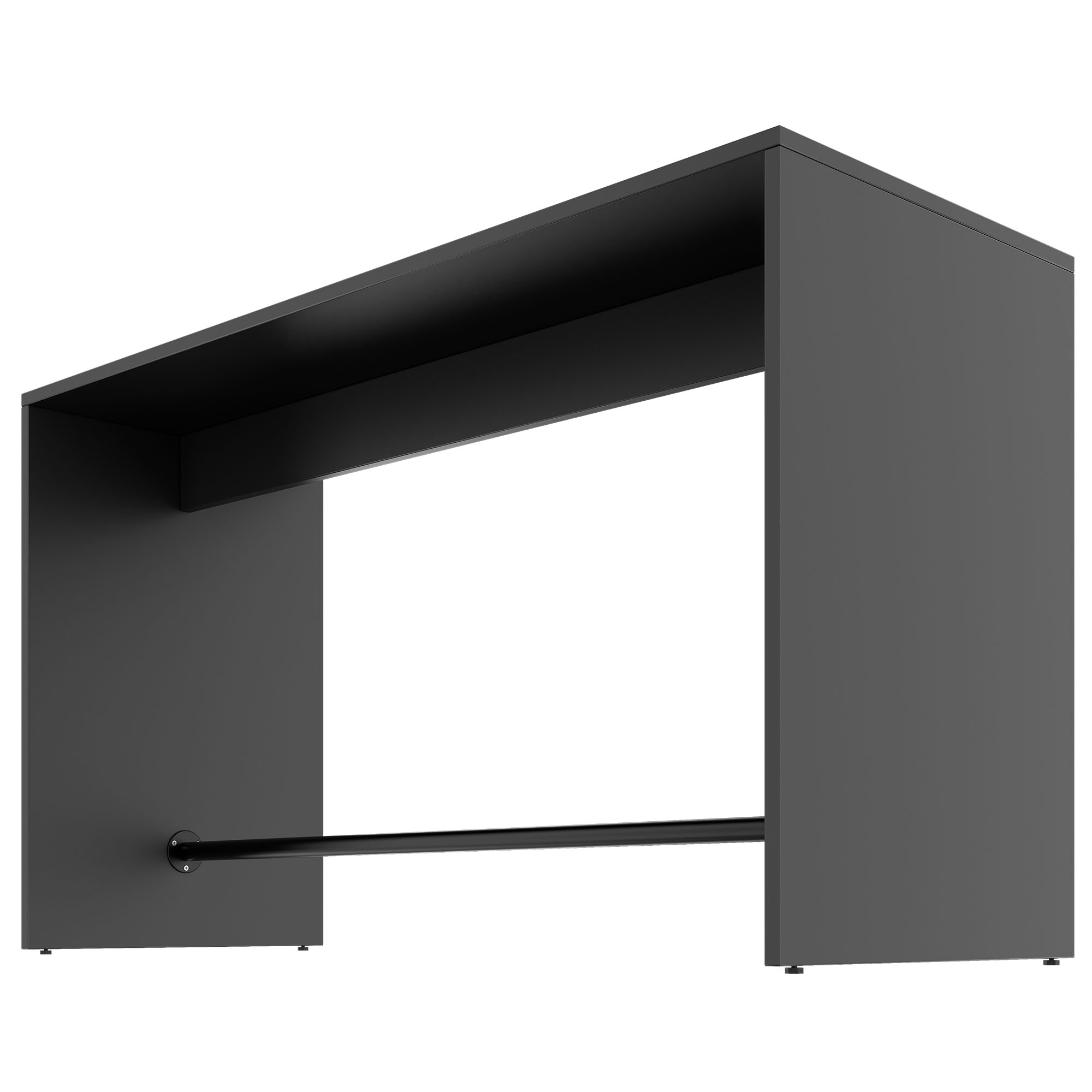 LIGHT Table haute | 1600 - 1800 mm, anthracite - 3 Main Image