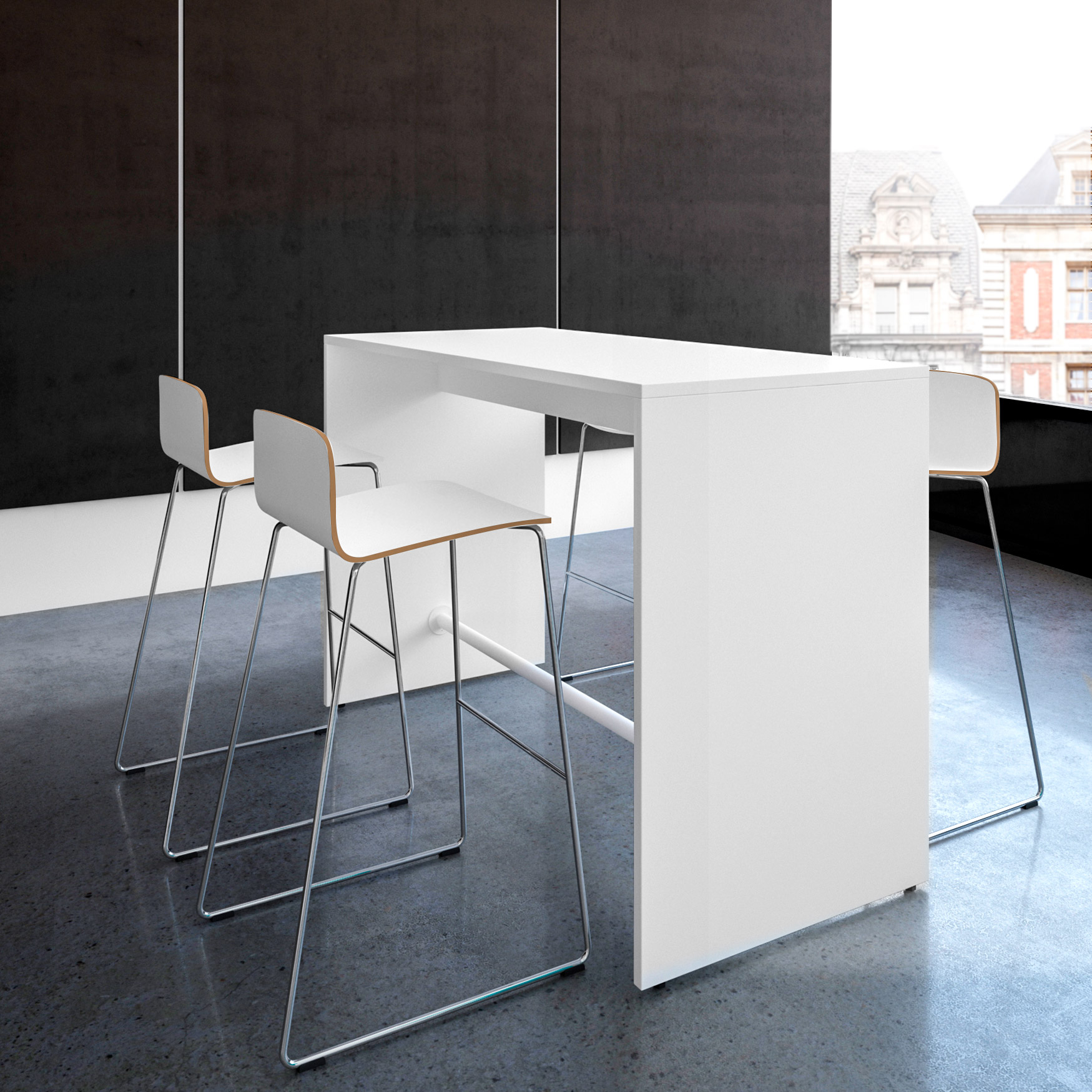 LIGHT Table haute | 1600 - 1800 mm, anthracite - 8 Main Image