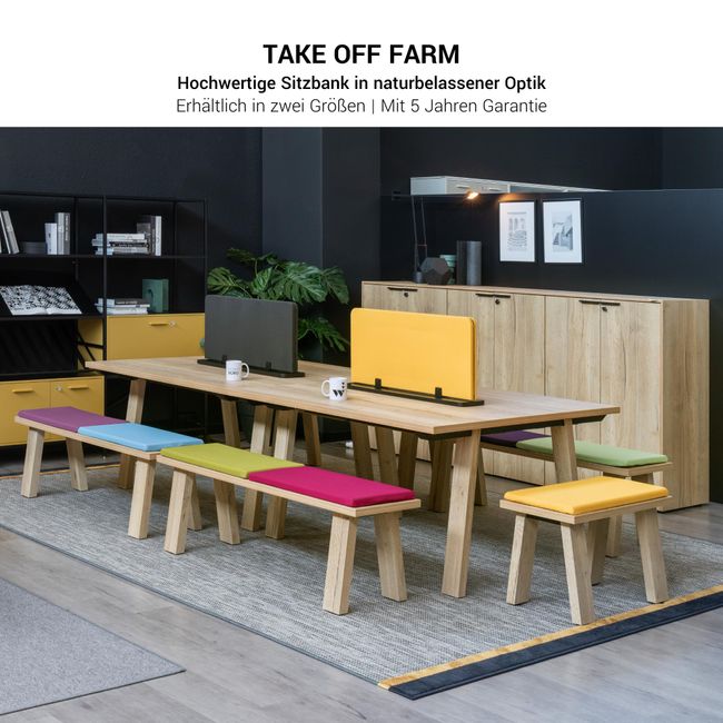 BRALCO TAKE OFF FARM Sitzbank | 680 - 1360 mm, Wildeiche