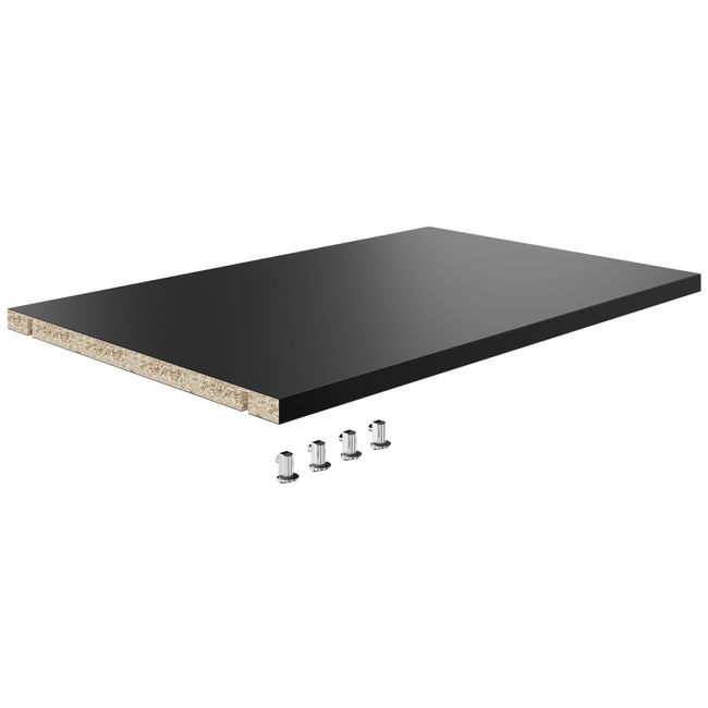 UNI Fachboden | Schrankbreite: 600 mm, 1 Stück, Schwarz