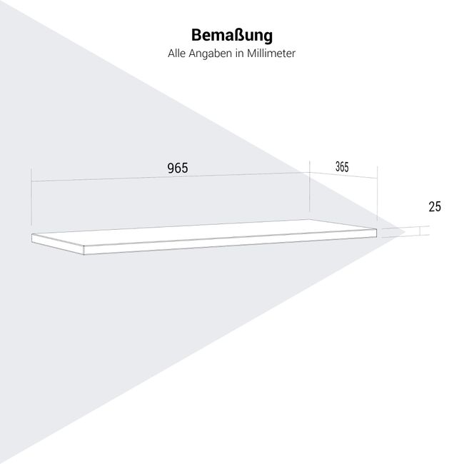 UNI Fachboden | Schrankbreite: 1000 mm, 1 Stück, Weiß