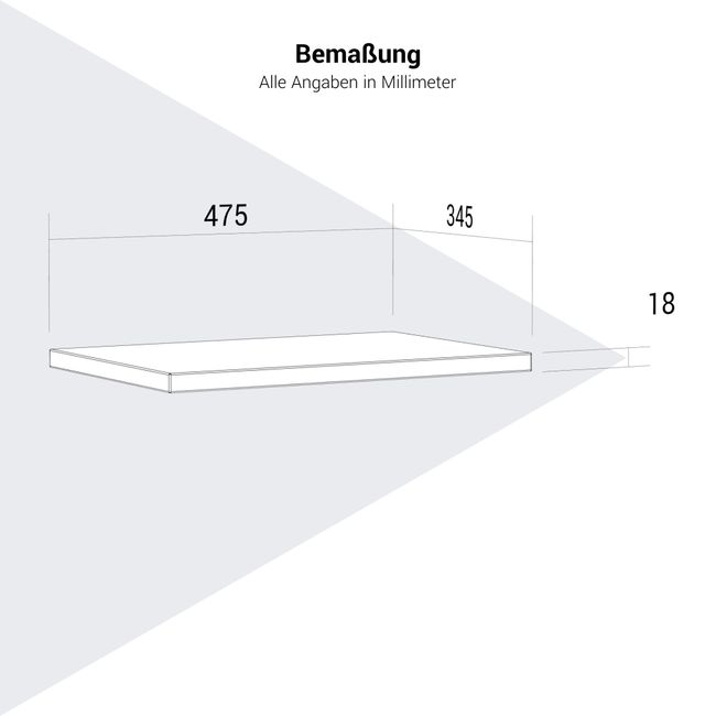 UNI Fachboden für Schiebetürenschrank | Schrankbreite: 1000 mm, 2 Stück, Ahorn