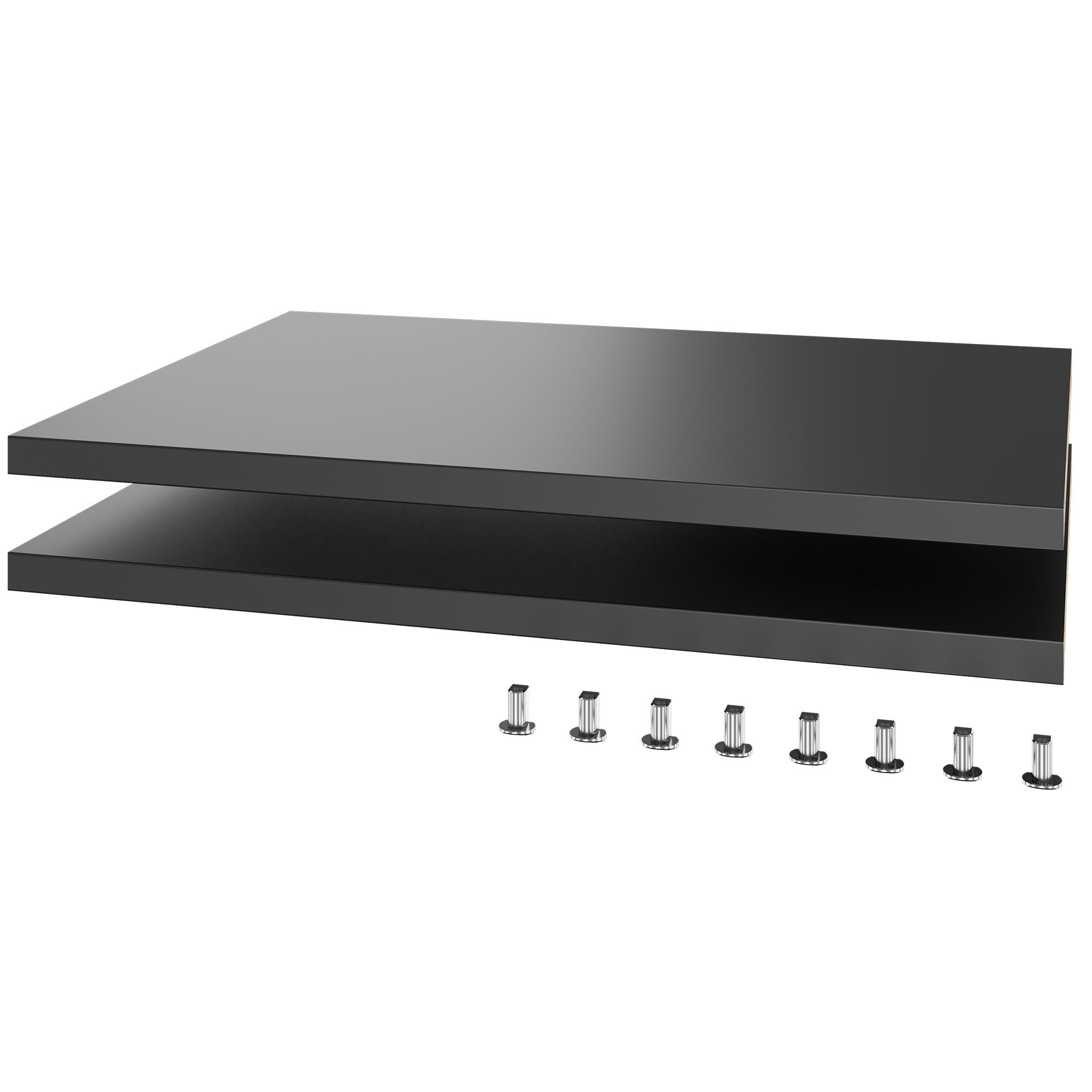 UNI Plancher du sujet pour les portes coulissantes Largeur de l'armoire de cabine: 1000 mm, 2 pièces, anthracite - 2 Main Image