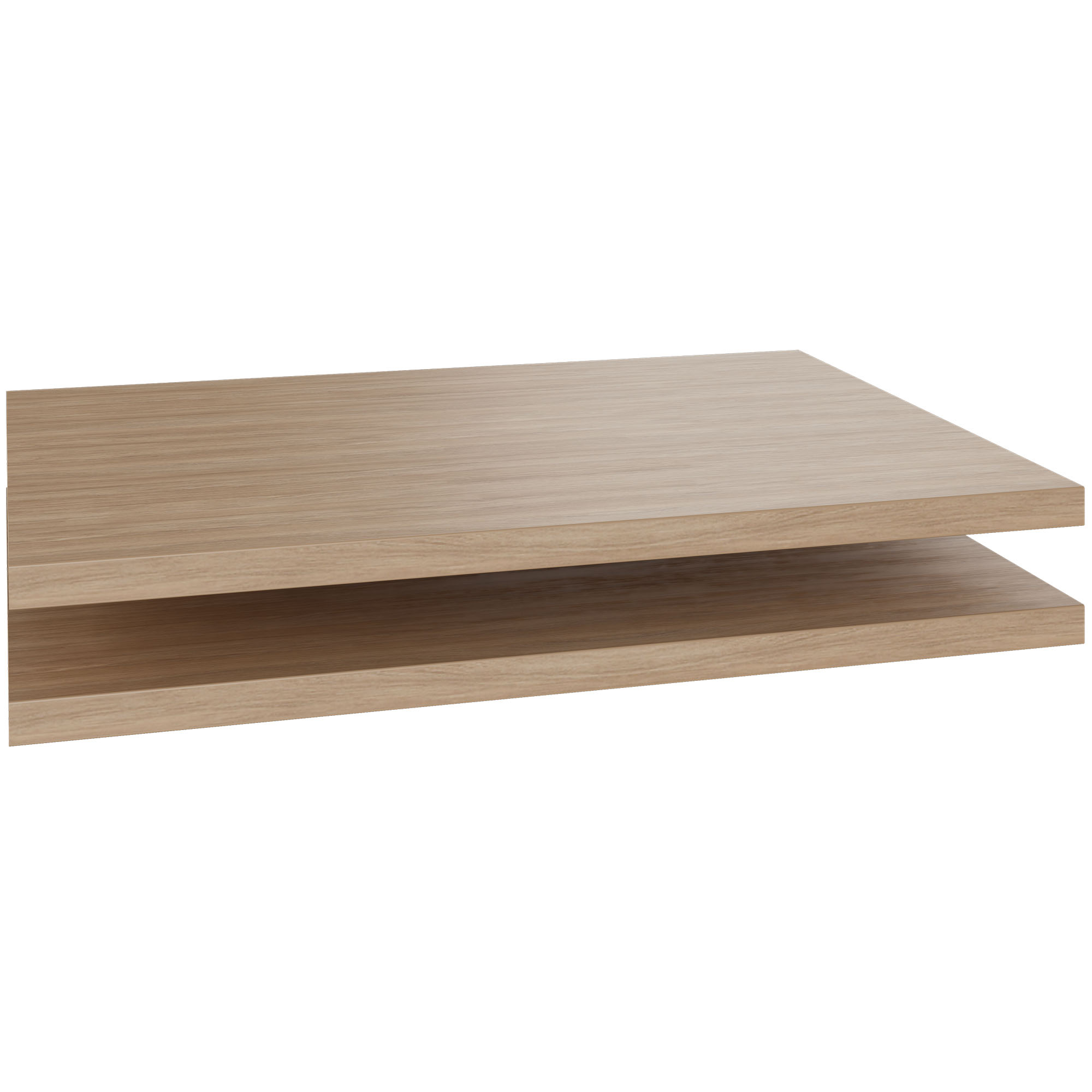 UNI Plancher du sujet pour les portes coulissantes Largeur de cabine de cabine: 1000 mm, 2 pièces, chêne ambre - 1 Main Image