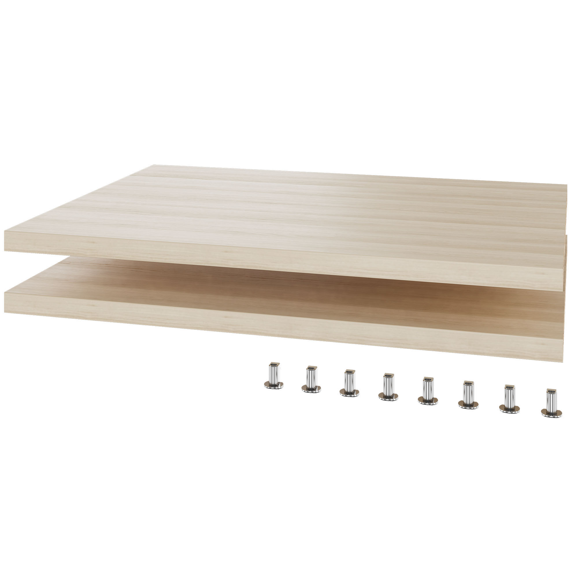 UNI Plancher du sujet pour les portes coulissantes Largeur de l'armoire de cabine: 1000 mm, 2 morceaux, cendres de sable - 2 Main Image