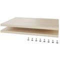 UNI Plancher du sujet pour les portes coulissantes Largeur de l'armoire de cabine: 1000 mm, 2 morceaux, cendres de sable - 2 Thumbnail Image