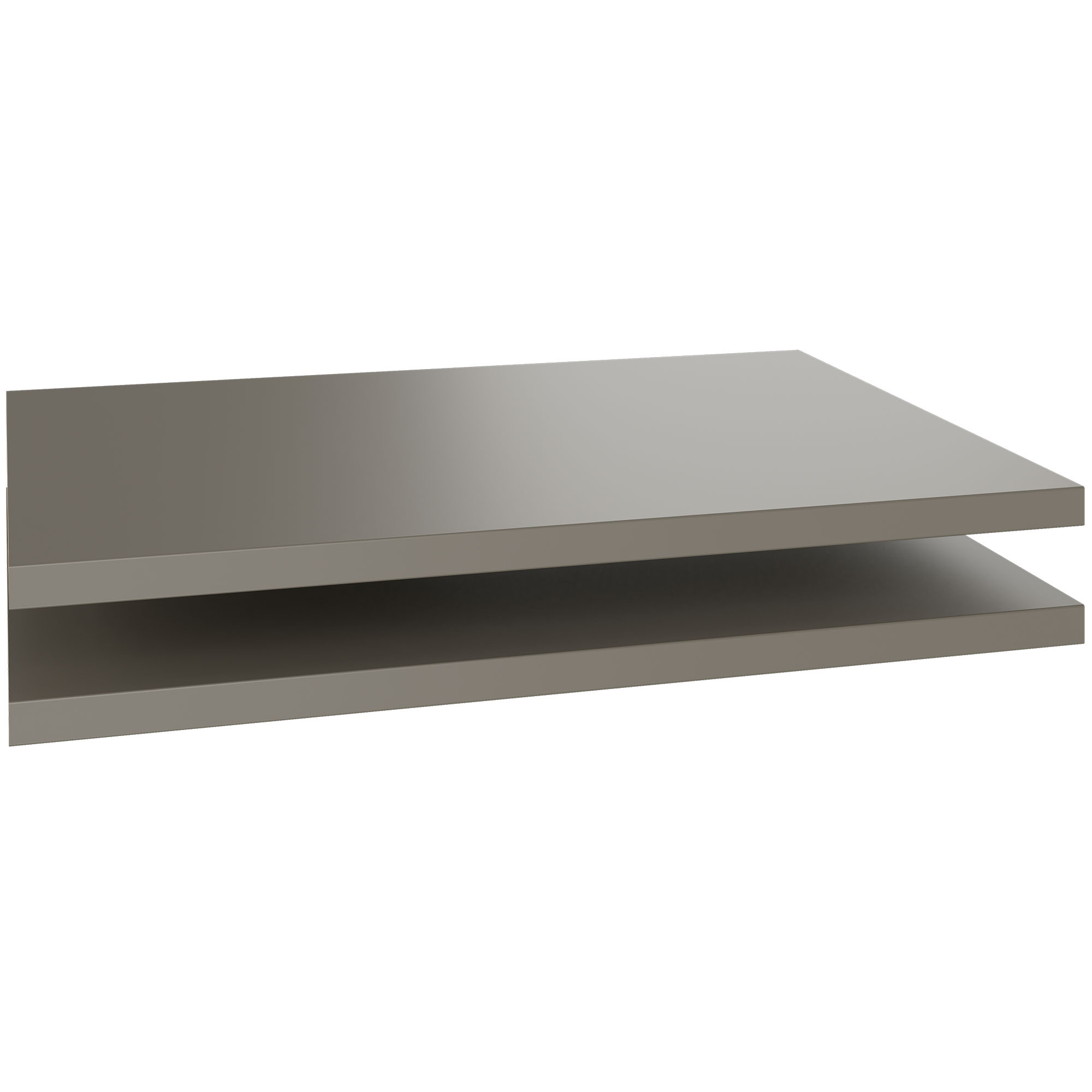 UNI Plancher du sujet pour les portes coulissantes Largeur de cabine de cabine: 1000 mm, 2 pièces, gris cubanite - 1 Main Image