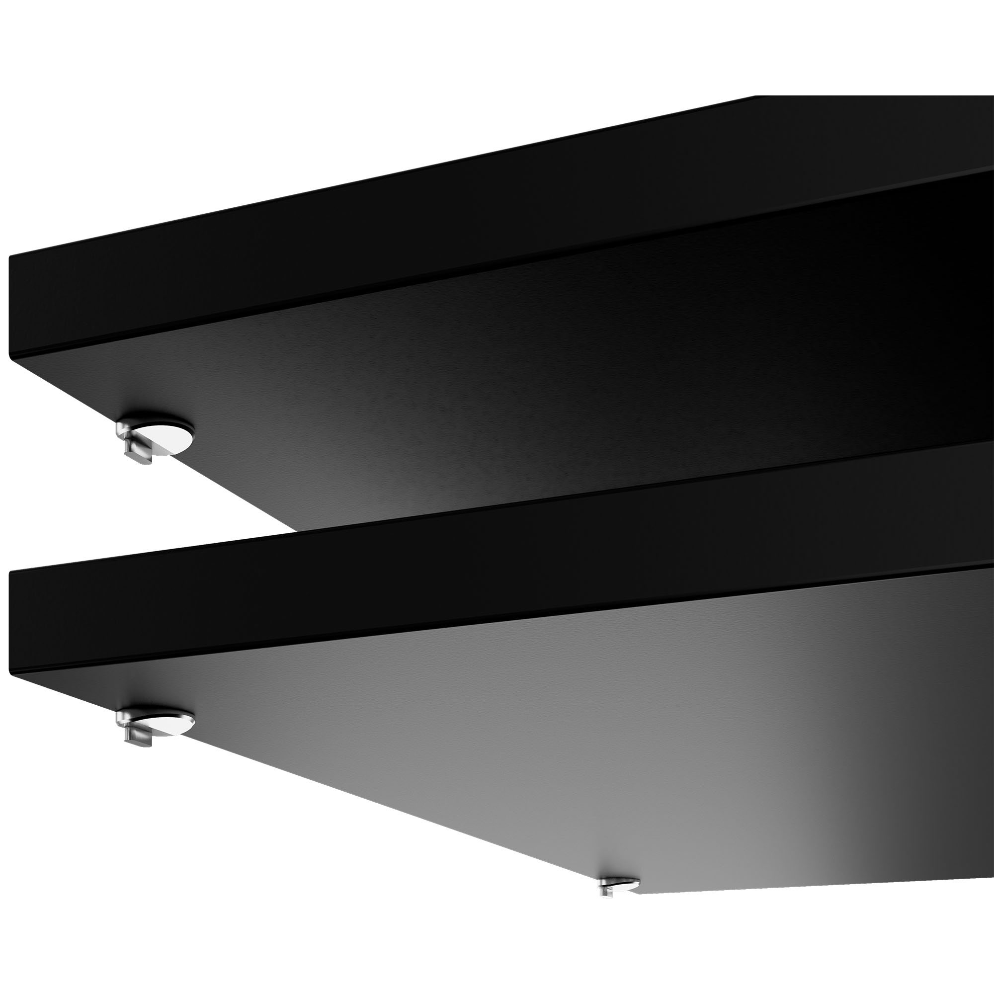 UNI Plancher du sujet pour les portes coulissantes Largeur de cabine de cabine: 1000 mm, 2 pièces, noir - 3 Main Image
