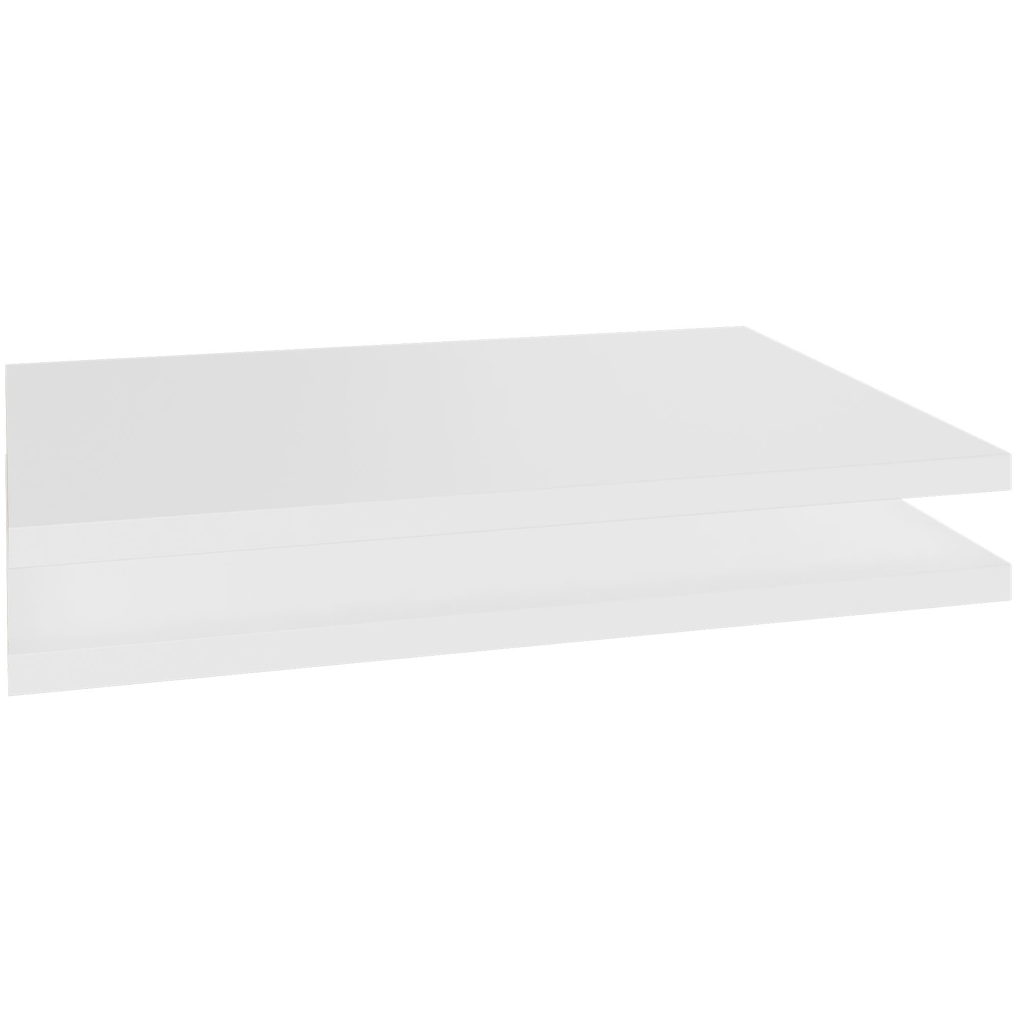 UNI Plancher du sujet pour les portes coulissantes Largeur de cabine de cabine: 1200 mm, 2 pièces, blanc - 1 Main Image