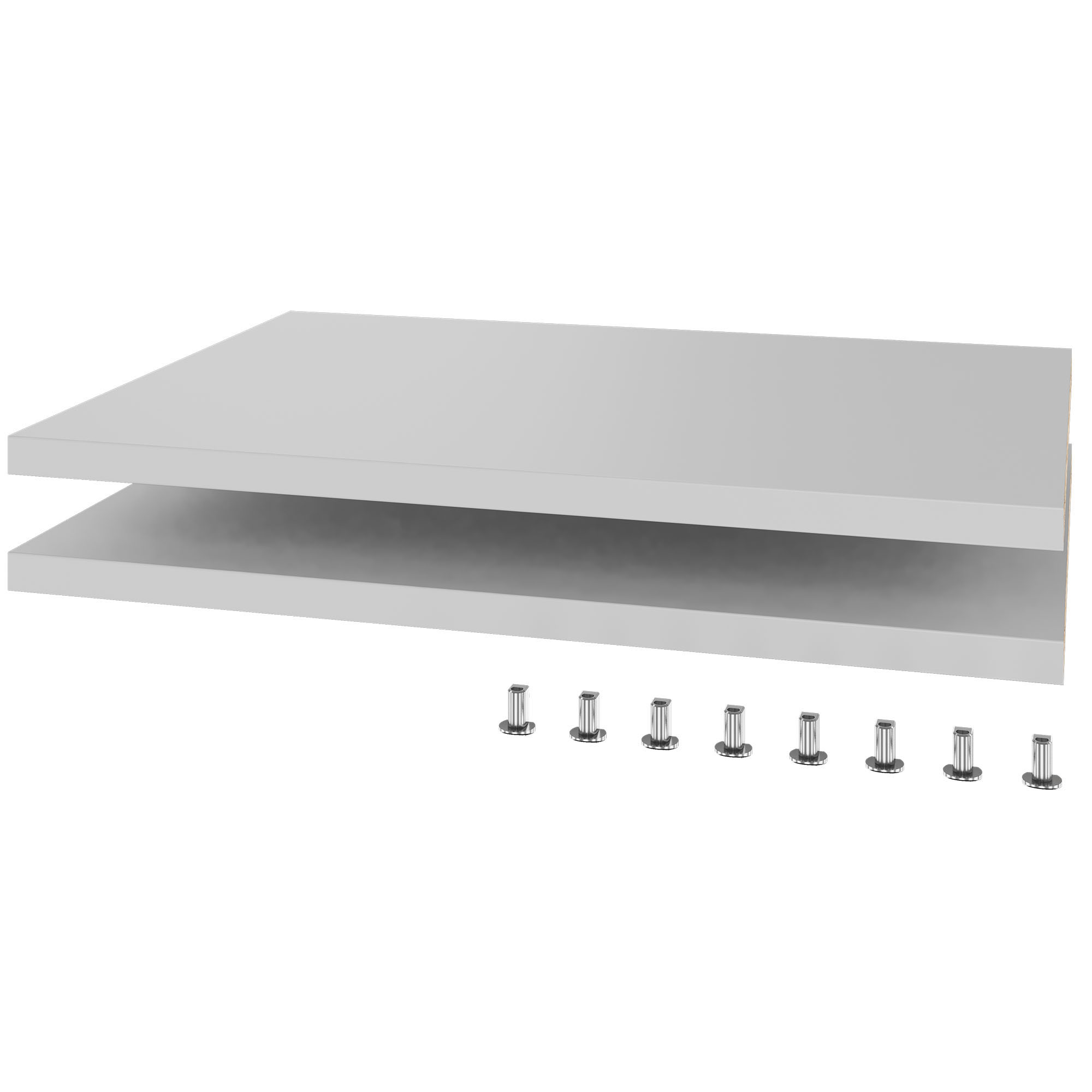 UNI Plancher du sujet pour les portes coulissantes Largeur de cabine de cabine: 1200 mm, 2 pièces, gris perlé - 2 Main Image