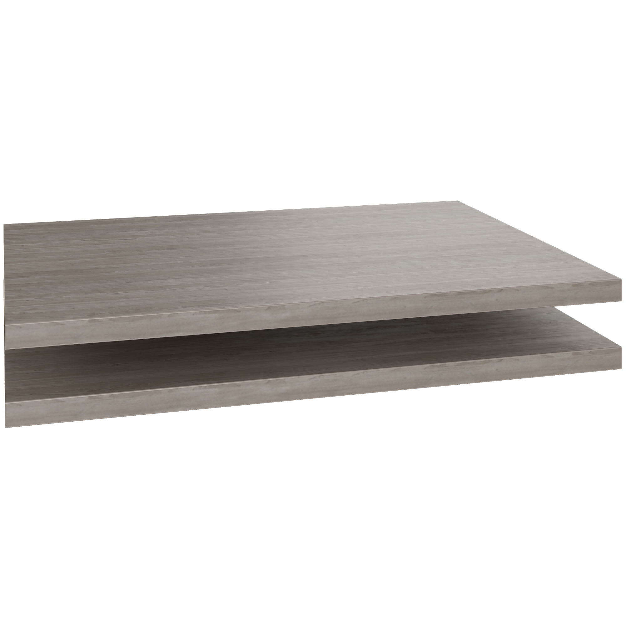 UNI Plancher du sujet pour les portes coulissantes Largeur de cabine de cabine: 1200 mm, 2 pièces, gris de chêne nord - 1 Main Image
