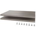 UNI Plancher du sujet pour les portes coulissantes Largeur de cabine de cabine: 1200 mm, 2 pièces, gris de chêne nord - 2 Thumbnail Image