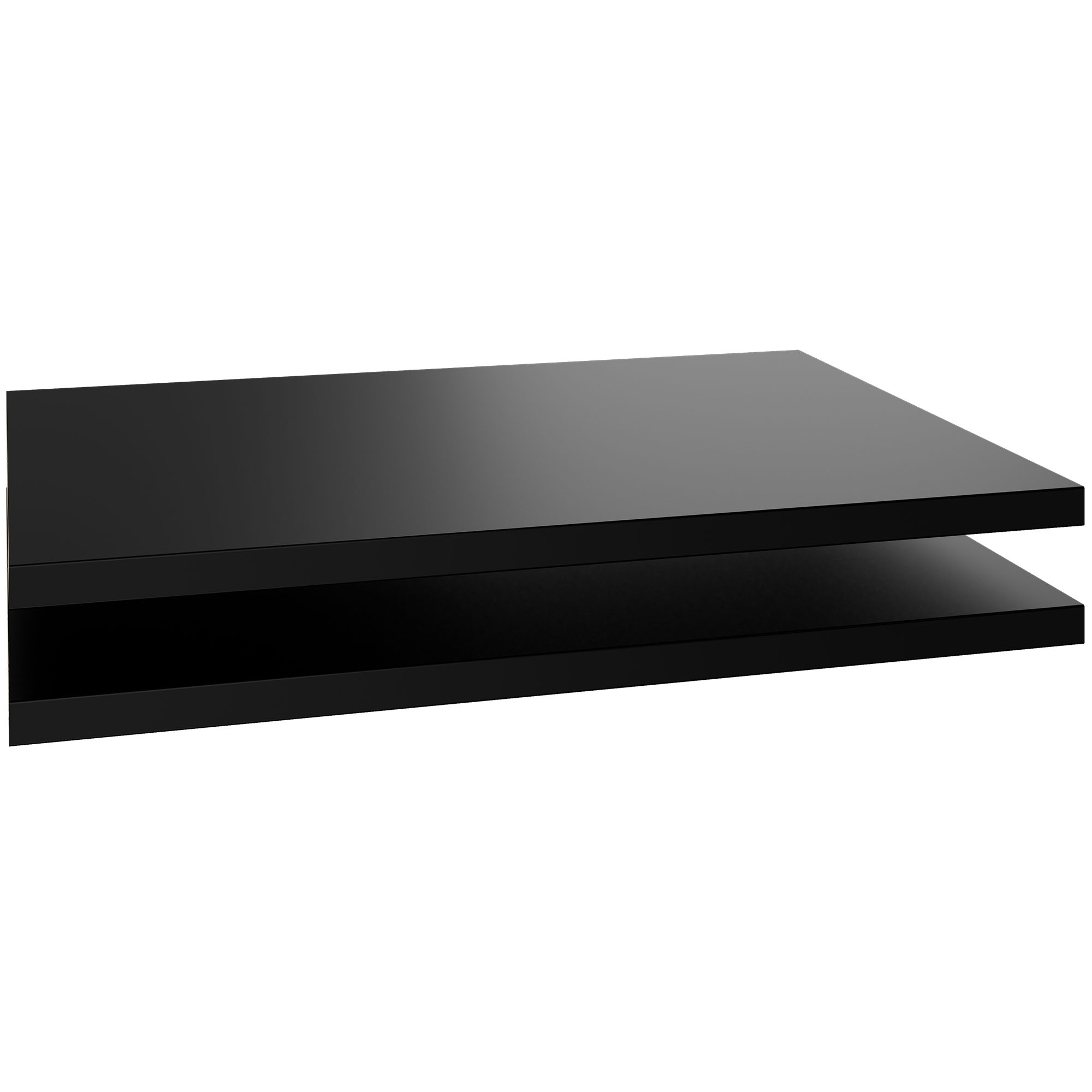 UNI Plancher du sujet pour les portes coulissantes Largeur de cabine de cabine: 1200 mm, 2 pièces, noir - 1 Main Image