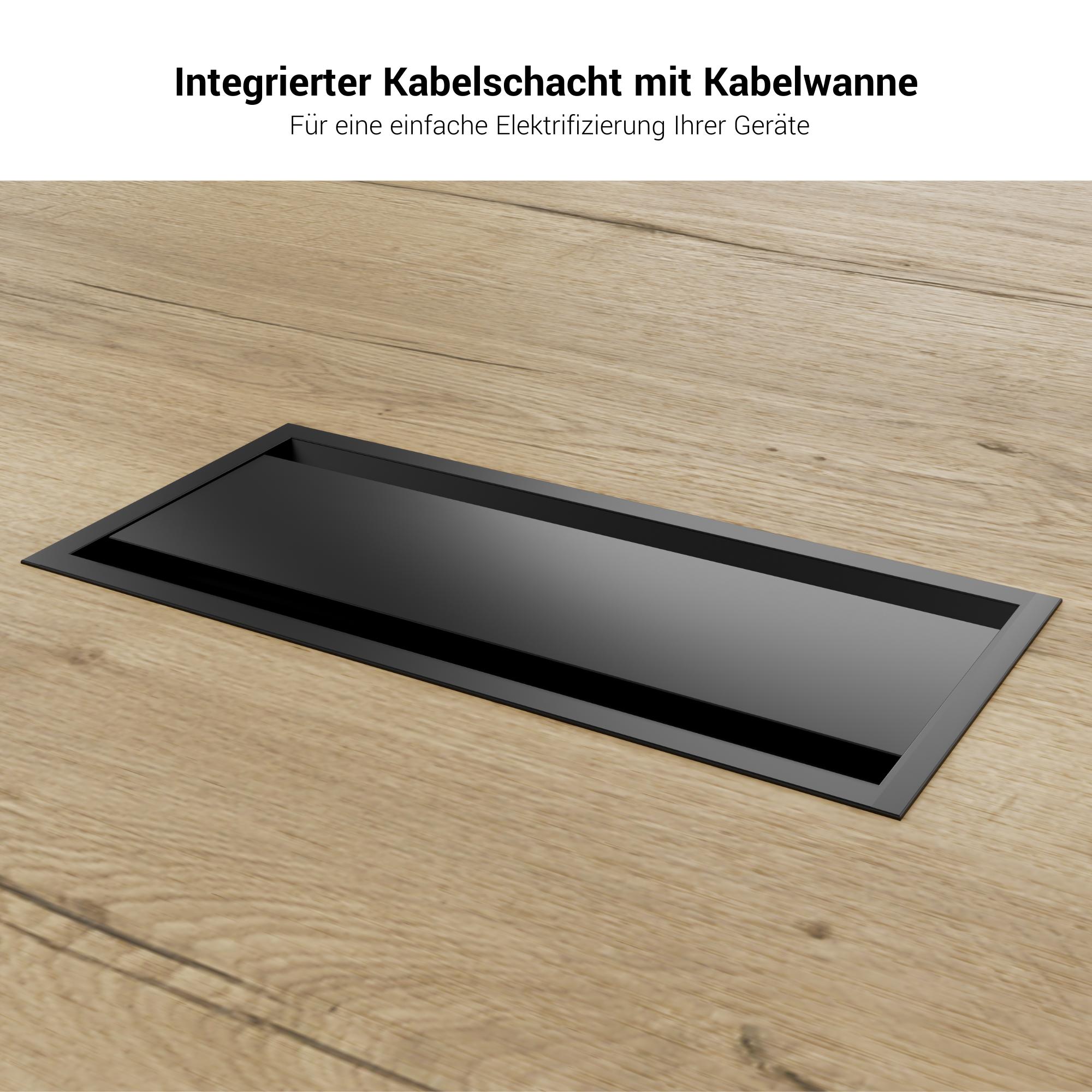 BRALCO TAKE OFF FARM Conference table | 1800 - 2760 mm (8 - 12 persons), cable flap optional, wild oak - 11 Main Image