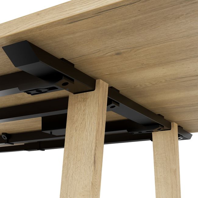 BRALCO TAKE OFF FARM Konferenztisch | 1800 - 2760 mm (8  - 12 Personen), Kabelklappe optional, Wildeiche