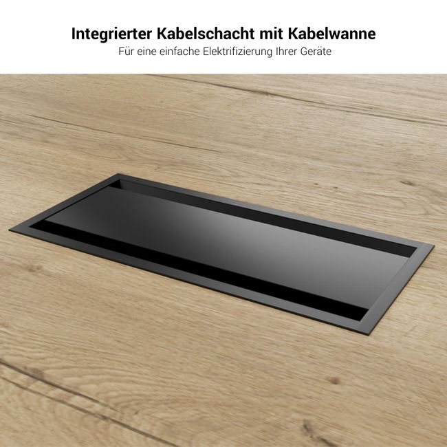 BRALCO TAKE OFF FARM Konferenztisch | 1800 - 2760 mm (8  - 12 Personen), Kabelklappe optional, Wildeiche