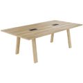 BRALCO TAKE OFF FARM Konferenztisch | 1800 - 2760 mm (8  - 12 Personen), Kabelklappe optional, Wildeiche