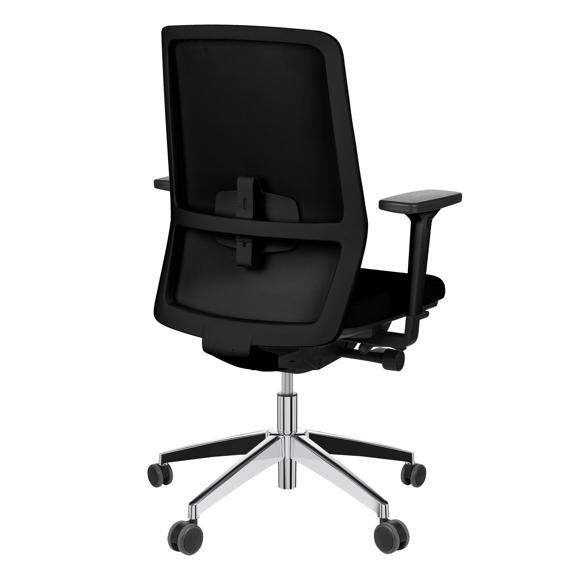 SURF Bürodrehstuhl | Synchronmechanik, 3D-Armlehnen, Schwarz / Kohlschwarz - 4 Main Image