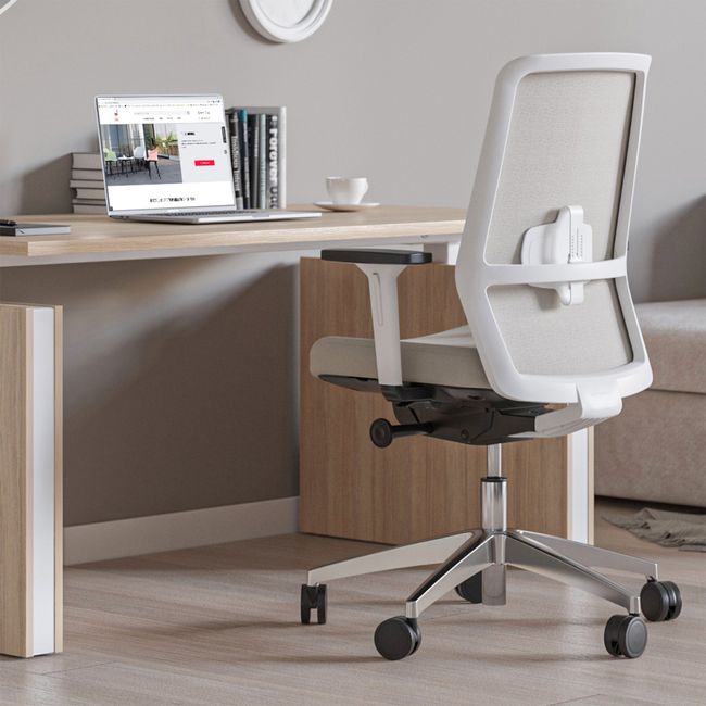 SURF Bürodrehstuhl | Synchronmechanik, 3D-Armlehnen, Braun-Grau / Metallgrau