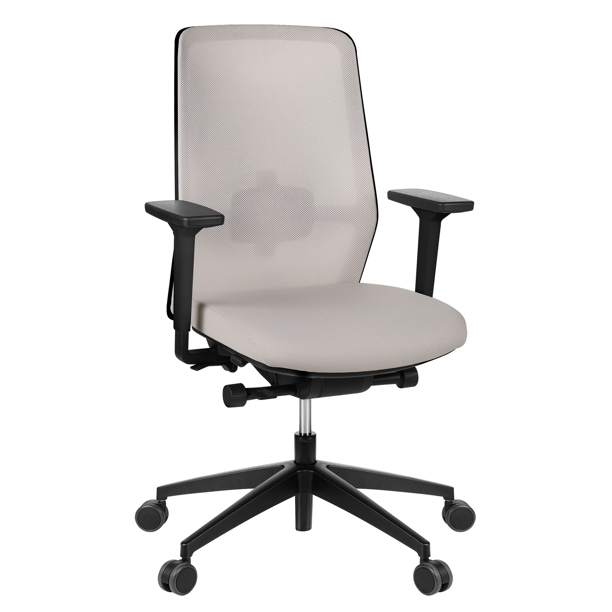 SURF office swivel chair | Synchronous mechanism, 3D armrests, cappuccino / cotton gray - 4 Main Image