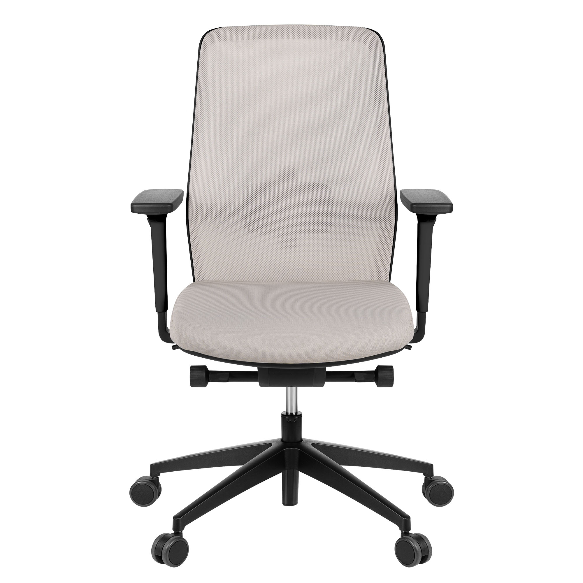 SURF Bürodrehstuhl | Synchronmechanik, 3D-Armlehnen, Cappuchino / Baumwollgrau - 6 Main Image