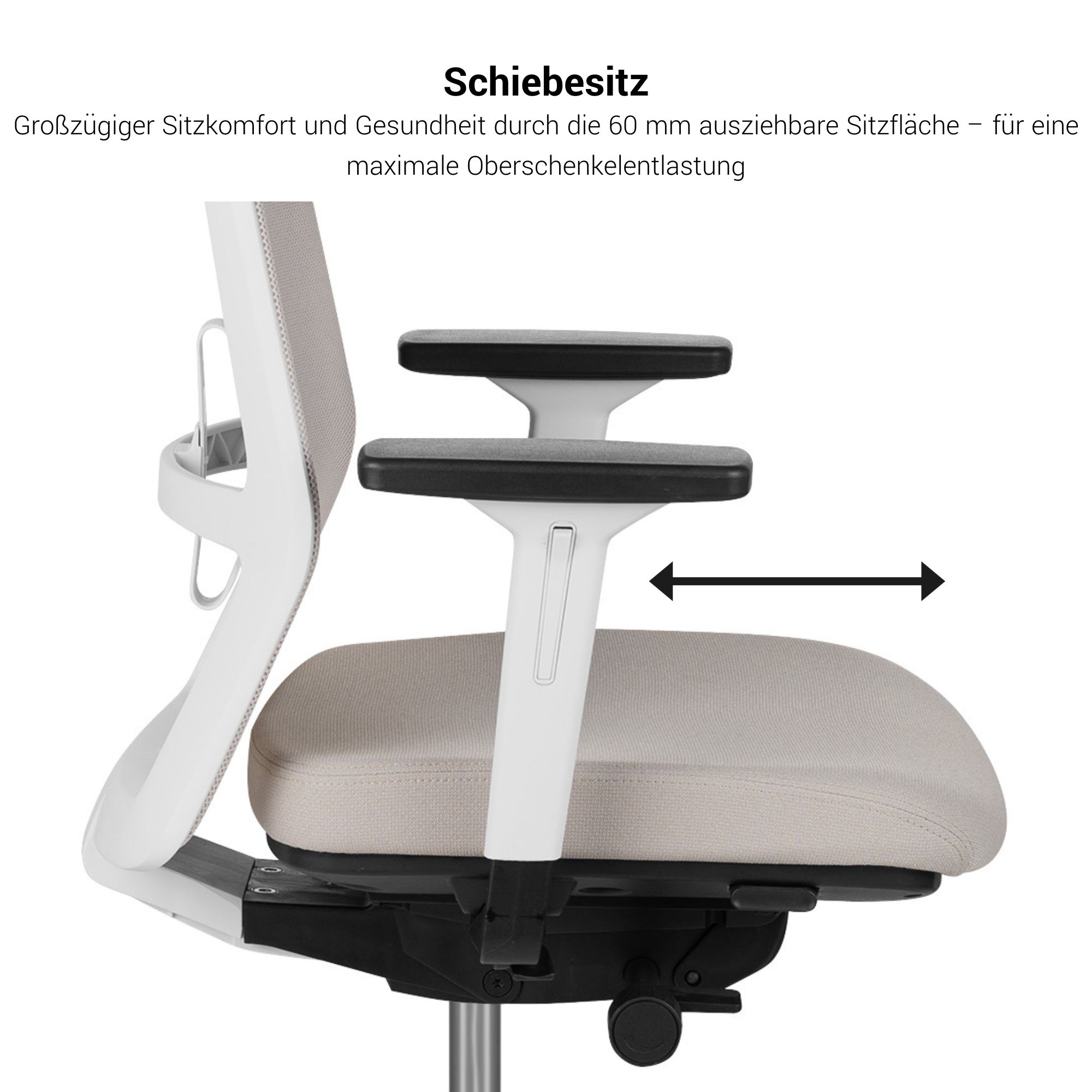SURF office swivel chair | Synchronous mechanism, 3D armrests, sky blue / azure blue - 15 Main Image