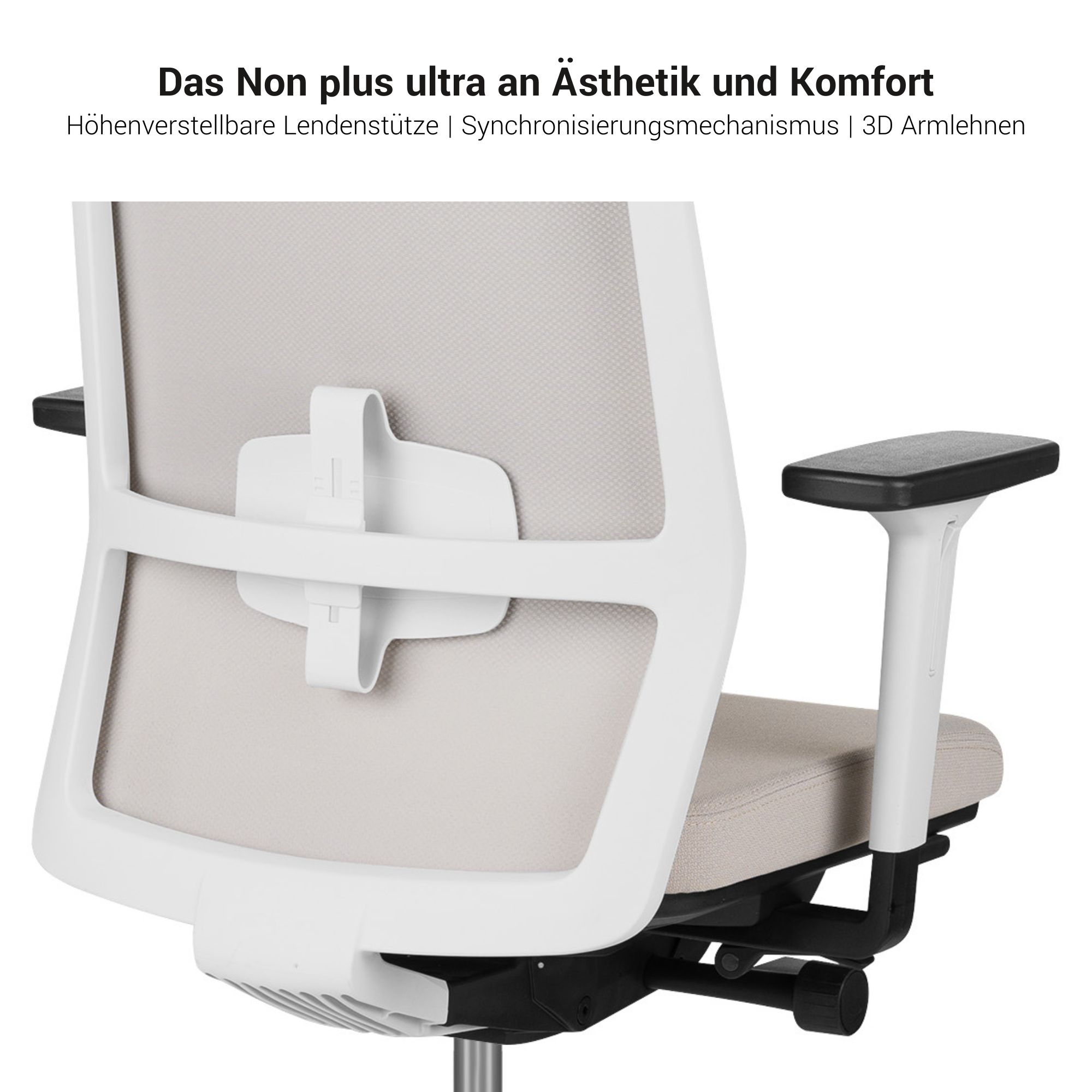 SURF office swivel chair | Synchronous mechanism, 3D armrests, sky blue / azure blue - 17 Main Image