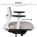 SURF office swivel chair | Synchronous mechanism, 3D armrests, sky blue / azure blue - 15 Thumbnail Image