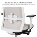 SURF office swivel chair | Synchronous mechanism, 3D armrests, sky blue / azure blue - 17 Thumbnail Image