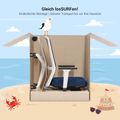 SURF office swivel chair | Synchronous mechanism, 3D armrests, sky blue / azure blue - 19 Thumbnail Image