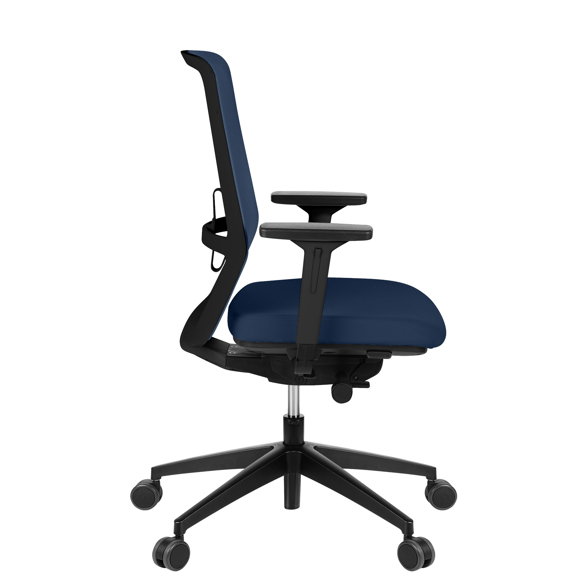 SURF office swivel chair | Synchronous mechanism, 3D armrests, dark blue / midnight blue - 4 Main Image