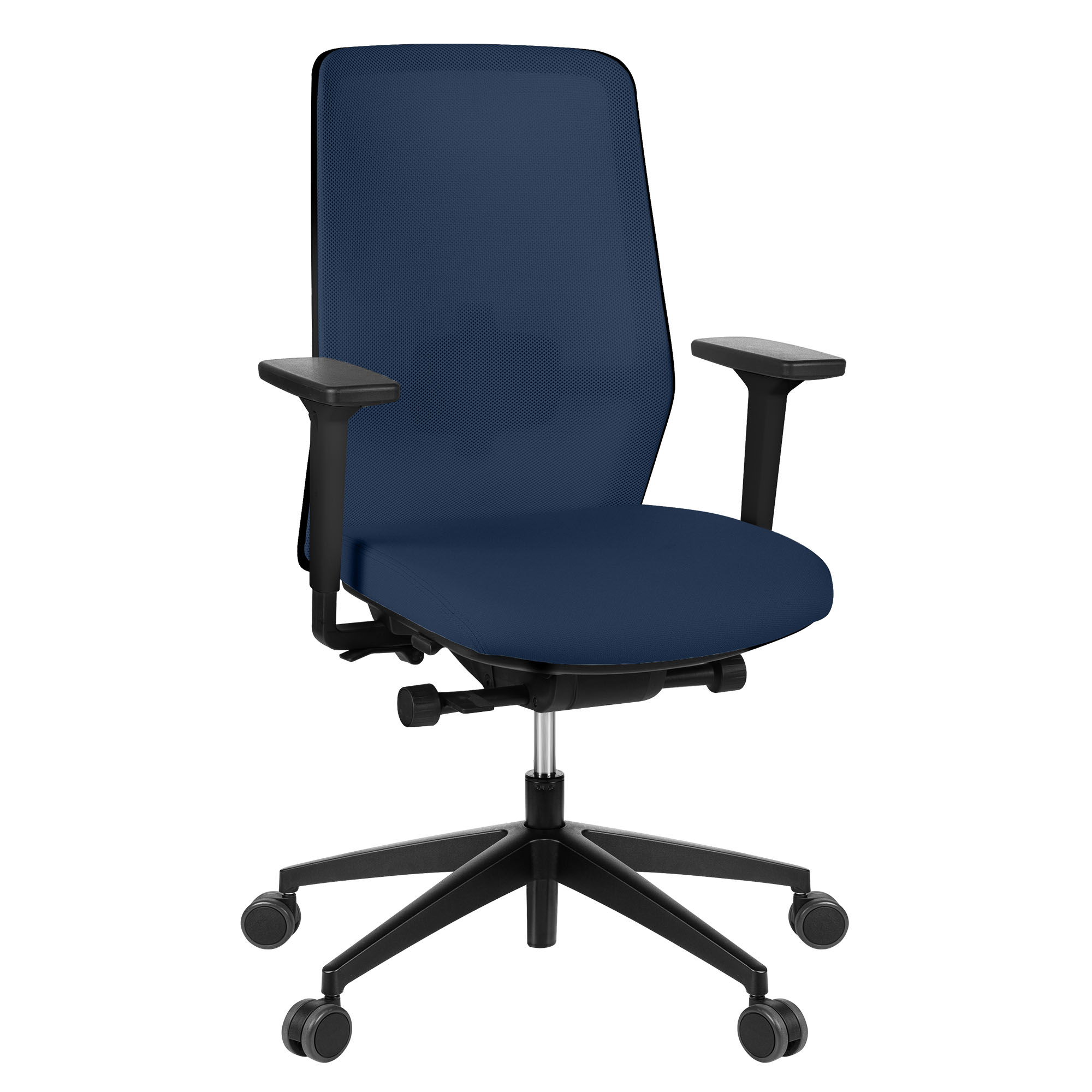 SURF office swivel chair | Synchronous mechanism, 3D armrests, dark blue / midnight blue - 3 Main Image