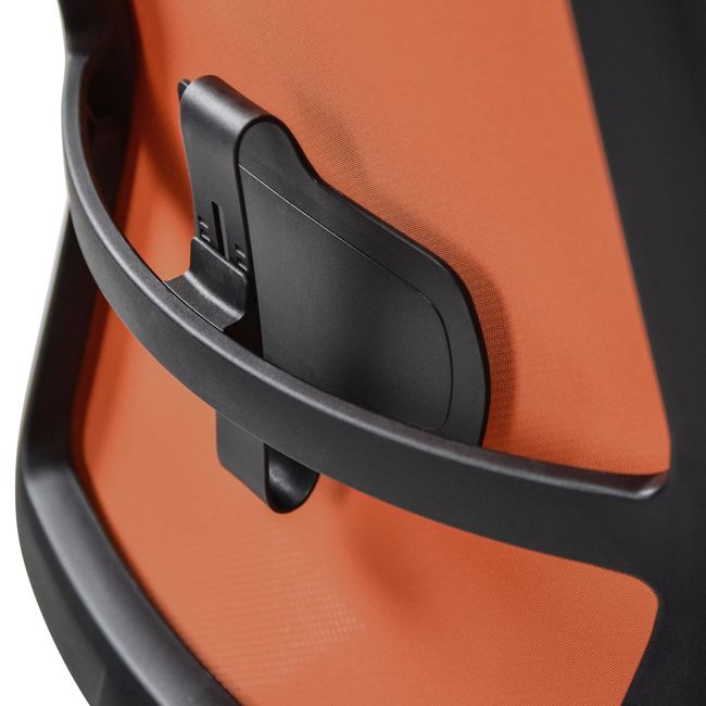 SURF Bürodrehstuhl | Synchronmechanik, 3D-Armlehnen, Orange / Gelb-Orange