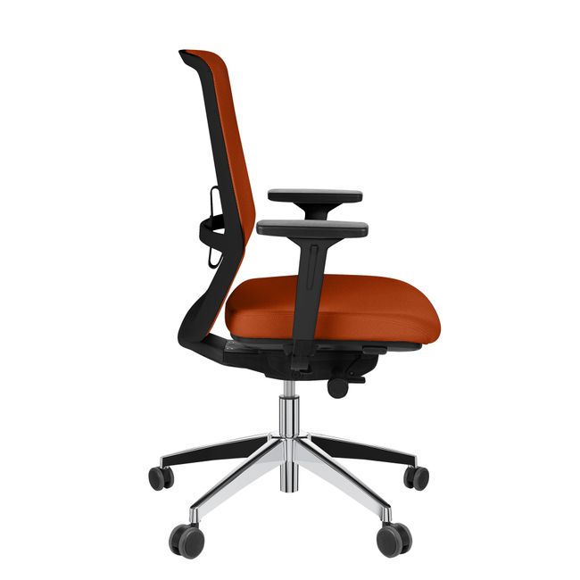 SURF Bürodrehstuhl | Synchronmechanik, 3D-Armlehnen, Orange / Gelb-Orange - 3 Main Image
