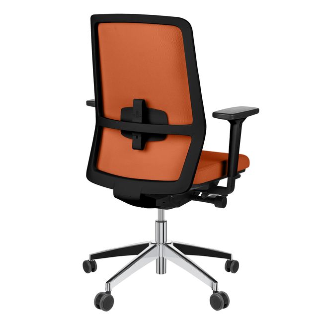 SURF Bürodrehstuhl | Synchronmechanik, 3D-Armlehnen, Orange / Gelb-Orange - 4 Main Image