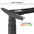 DRIVE 2-Motoren-Konferenztisch | Bootsform, 1800 - 2000 mm (6 - 8 Personen), elektrisch höhenverstellbar, Ahorn