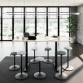 DRIVE 2-Motoren-Konferenztisch | Bootsform, 1800 - 2000 mm (6 - 8 Personen), elektrisch höhenverstellbar, Ahorn