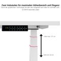 DRIVE 2-Motoren-Konferenztisch | Bootsform, 1800 - 2000 mm (6 - 8 Personen), elektrisch höhenverstellbar, Ahorn - 8 Thumbnail Image