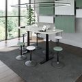 DRIVE 2-Motoren-Konferenztisch | Bootsform, 1800 - 2000 mm (6 - 8 Personen), elektrisch höhenverstellbar, Perlgrau