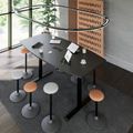 DRIVE 2-Motoren-Konferenztisch | Bootsform, 1800 - 2400 mm (6 - 10 Personen), elektrisch höhenverstellbar, Kabelklappe optional, Anthrazit