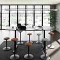 DRIVE 2-Motoren-Konferenztisch | Bootsform, 1800 - 2400 mm (6 - 10 Personen), elektrisch höhenverstellbar, Kabelklappe optional, Anthrazit