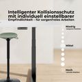 DRIVE 2-Motoren-Konferenztisch | Bootsform, 1800 - 2400 mm (6 - 10 Personen), elektrisch höhenverstellbar, Kabelklappe optional, Anthrazit