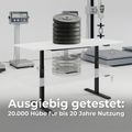 DRIVE 2-Motoren-Konferenztisch | Bootsform, 1800 - 2400 mm (6 - 10 Personen), elektrisch höhenverstellbar, Kabelklappe optional, Anthrazit