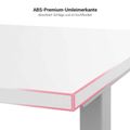 DRIVE 2 motor conference table | Boat shape, 1800 - 2400 mm (6 - 10 people), electrically height adjustable, cable flap optional, anthracite - 7 Thumbnail Image
