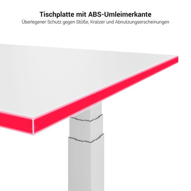 DRIVE 2-Motoren-Konferenztisch | Bootsform, 1800 - 2400 mm (6 - 10 Personen), elektrisch höhenverstellbar, Kabelklappe optional, Bernsteineiche