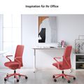 POLY Sedia oscillante per ufficio | Sedia girevole premium, copertura traspirante 3D, supporto lordosi, nero - 15 Thumbnail Image
