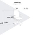 POLY Sedia oscillante per ufficio | Sedia girevole premium, copertura traspirante 3D, supporto lordosi, nero - 16 Thumbnail Image