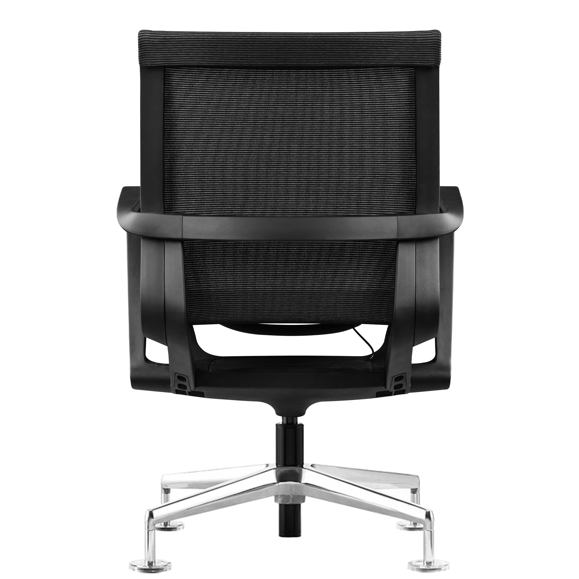 PROV-1 conference chair | Breathable mesh back, height adjustable, black - 4 Main Image